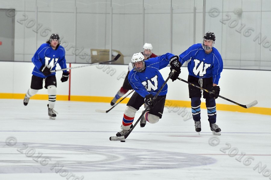 Wheaton College Men\'s Ice Hockey vs Middlesex Community College. - Photo By: KEITH NORDSTROM